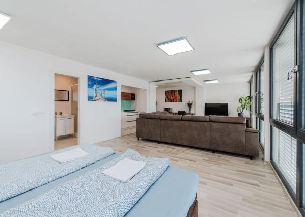 Na prenájom: Polyfunkčná modulová budova s 3 samostatnými bytmi v uzavretom a monitorovanom areáli (24/7)